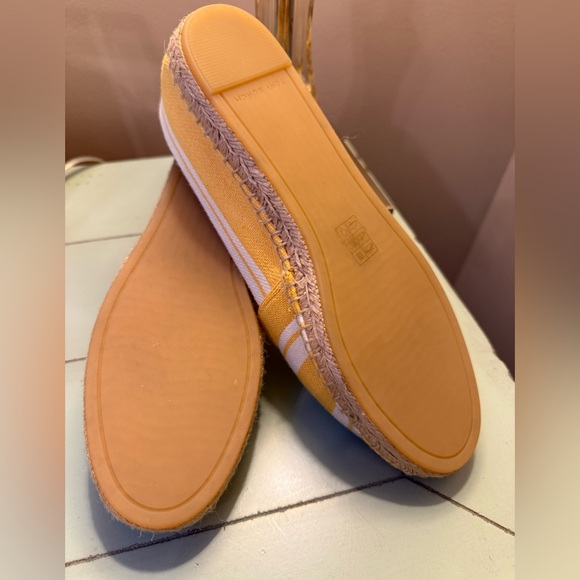Tory Burch Yellow and White Espadrilles - Picture 4 of 7